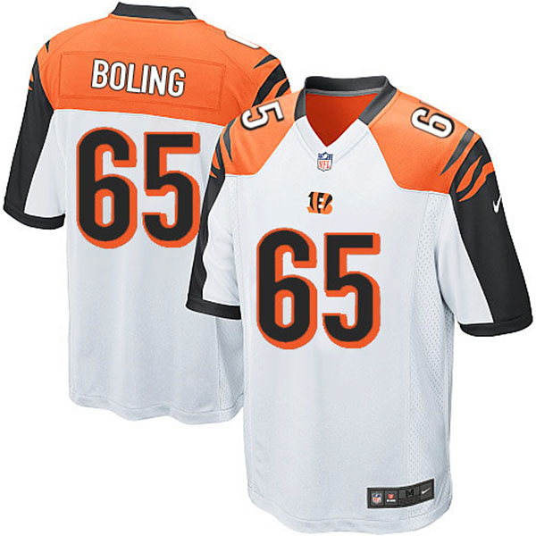 NFL Cincinnati Bengals Men Clint Boling Game White Jersey