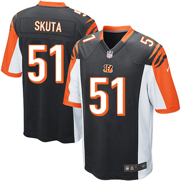 NFL Cincinnati Bengals Men Dan Skuta Game Black Jersey