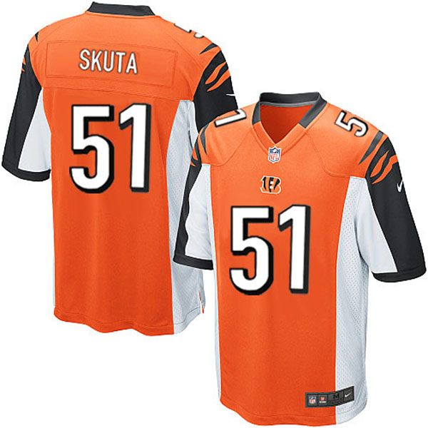 NFL Cincinnati Bengals Men Dan Skuta Game Orange Jersey