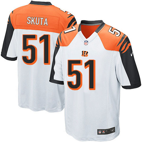 NFL Cincinnati Bengals Men Dan Skuta Game White Jersey