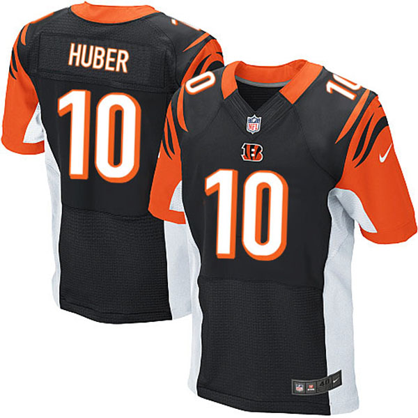 NFL Cincinnati Bengals Men Kevin Huber Elite Black Jersey