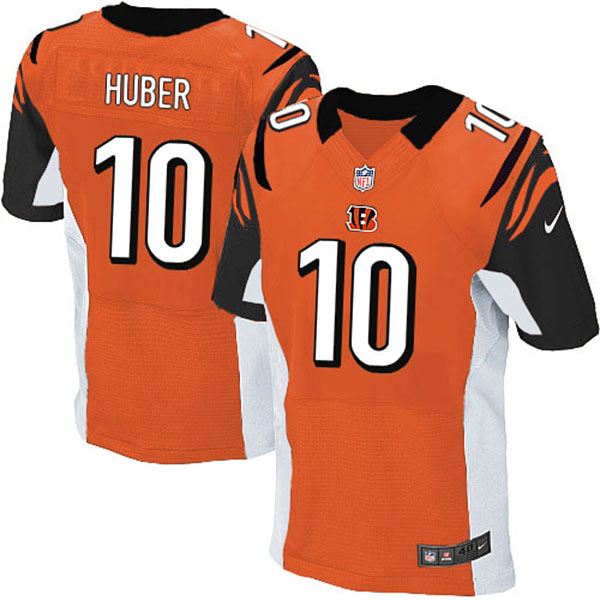 NFL Cincinnati Bengals Men Kevin Huber Elite Orange Jersey