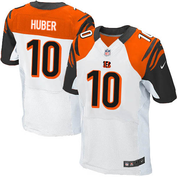 NFL Cincinnati Bengals Men Kevin Huber Elite White Jersey