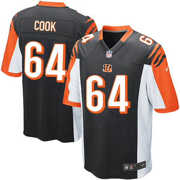 NFL Cincinnati Bengals Men Kyle Cook Game Black Jersey