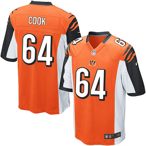 NFL Cincinnati Bengals Men Kyle Cook Game Orange Jersey