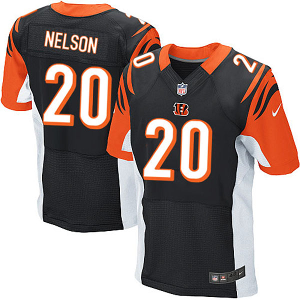 NFL Cincinnati Bengals Men Reggie Nelson Elite Black Jersey