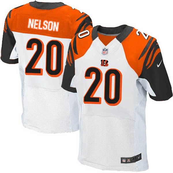 NFL Cincinnati Bengals Men Reggie Nelson Elite White Jersey