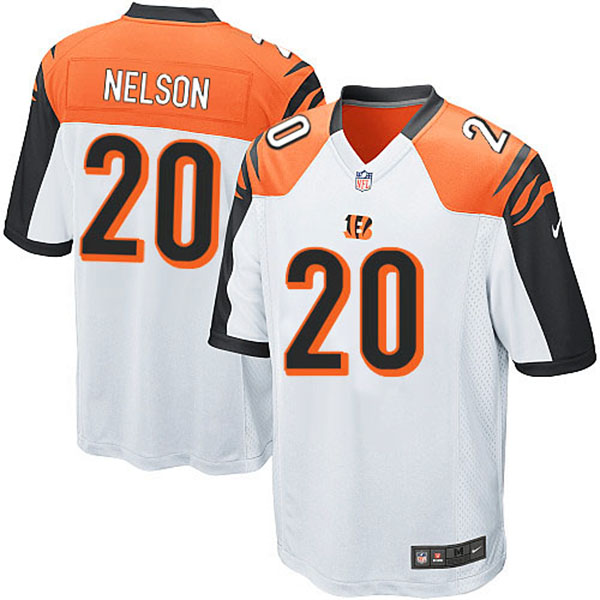 NFL Cincinnati Bengals Men Reggie Nelson Game White Jersey