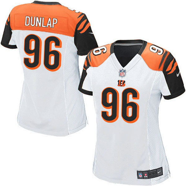 NFL Cincinnati Bengals Women Carlos Dunlap Game White Jersey