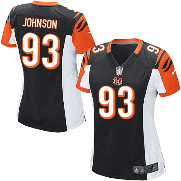 NFL Cincinnati Bengals Women Michael Johnson Game Black Jersey