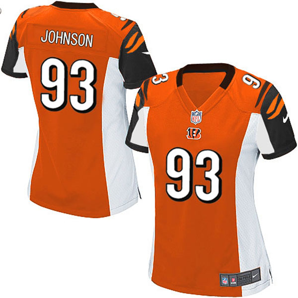 NFL Cincinnati Bengals Women Michael Johnson Game Orange Jersey