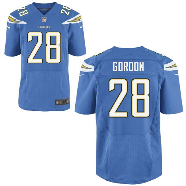 2015 NFL Draft 15th Overall Pick San Diego Chargers #28 Melvin Gordon Elite Blue Jersey