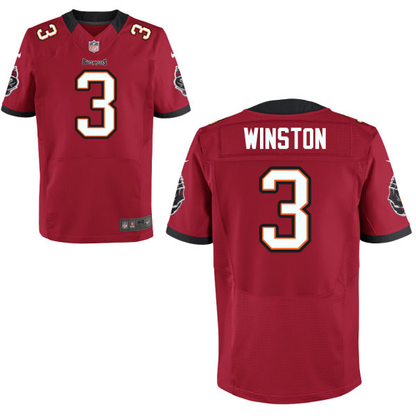 2015 NFL Draft 1st Overall Pick Buccaneers #3 Jameis Winston Elite Red Jersey