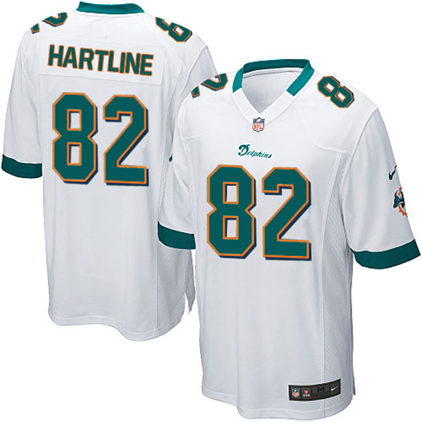 NFL Miami Dolphins Men Brian Hartline Game White Jersey