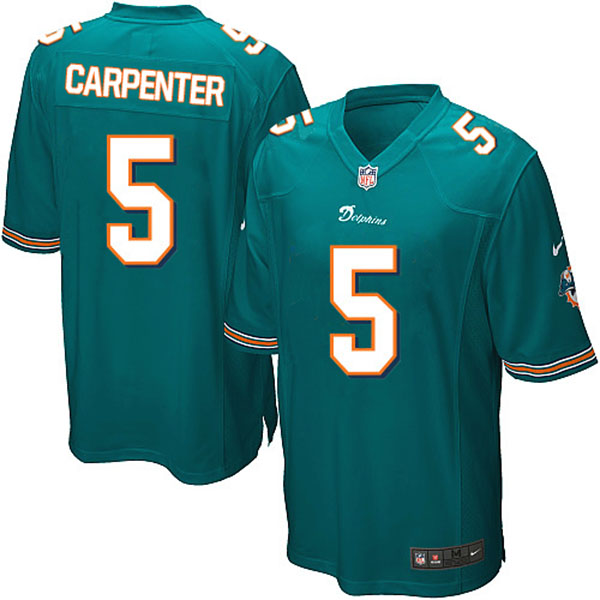 NFL Miami Dolphins Men Dan Carpenter Game Green Jersey