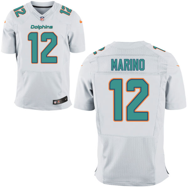 NFL Miami Dolphins Men Dan Marino Elite White Jersey