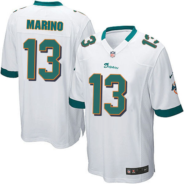 NFL Miami Dolphins Men Dan Marino Game White Jersey