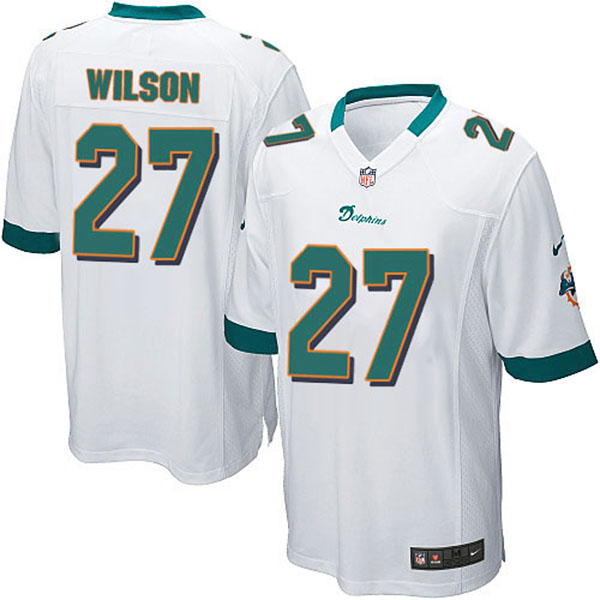 NFL Miami Dolphins Men Jimmy Wilson Game White Jersey