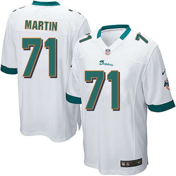 NFL Miami Dolphins Men Jonathan Martin Game White Jersey