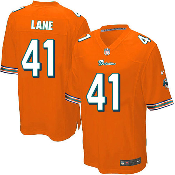 NFL Miami Dolphins Men Jorvorskie Lane Game Orange Jersey