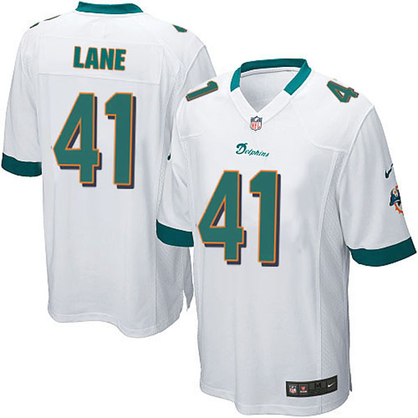 NFL Miami Dolphins Men Jorvorskie Lane Game White Jersey