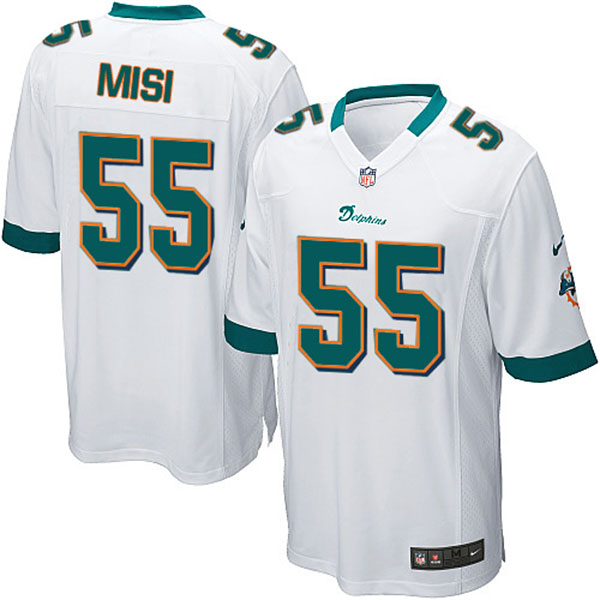 NFL Miami Dolphins Men Koa Misi Game White Jersey