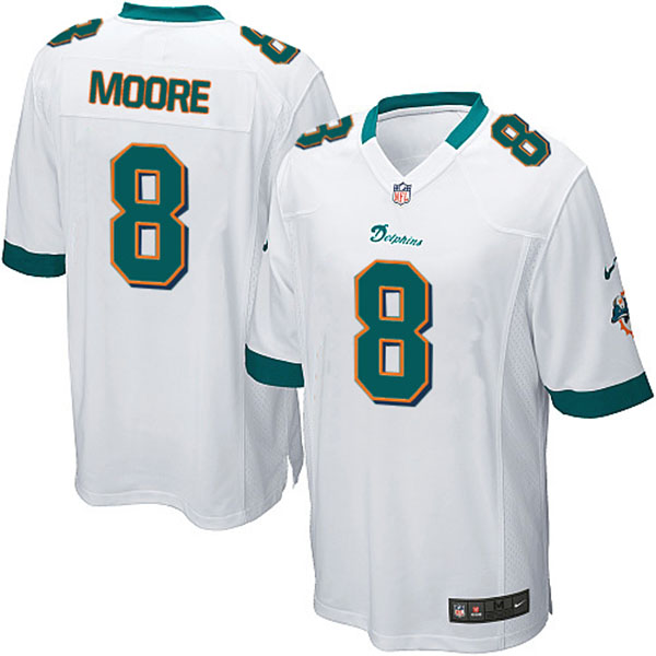 NFL Miami Dolphins Men Matt Moore Game White Jersey