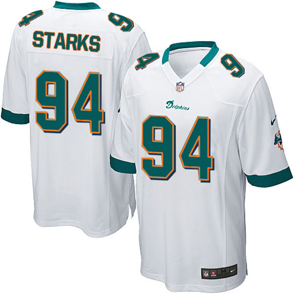 NFL Miami Dolphins Men Randy Starks Game White Jersey