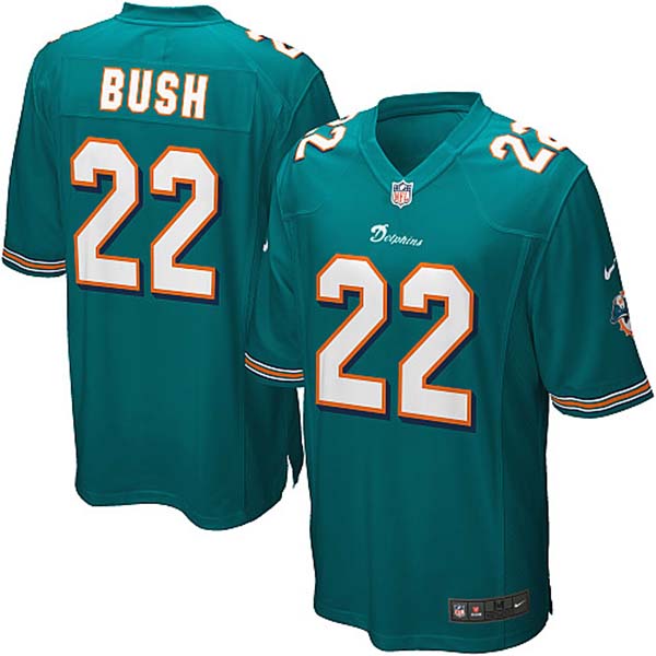 NFL Miami Dolphins Men Reggie Bush Game Green Jersey