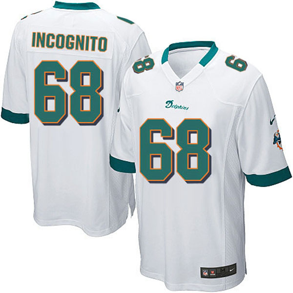 NFL Miami Dolphins Men Richie Incognito Game White Jersey