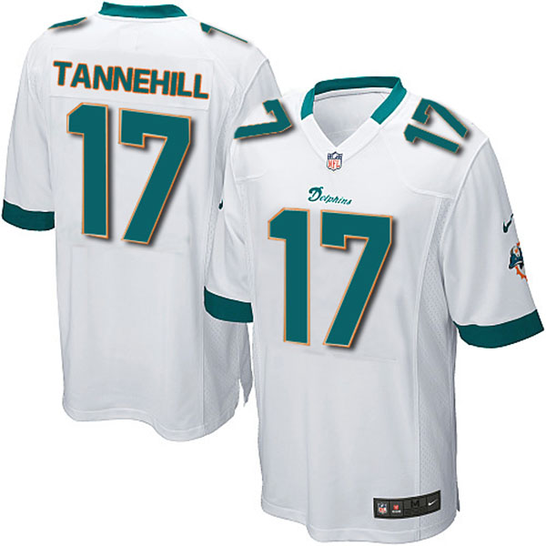 NFL Miami Dolphins Men Ryan Tannehill Game White Jersey