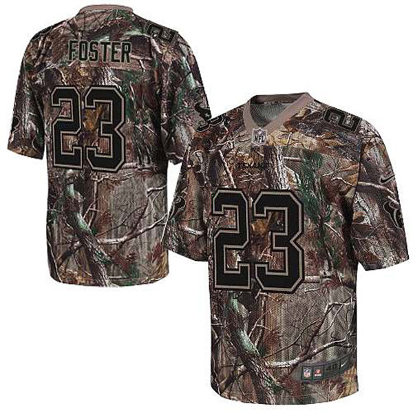 NFL Texans Men Arian Foster Elite Camo Realtree Jersey