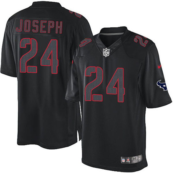 NFL Texans Men Johnathan Joseph Elite Black Impact Jersey