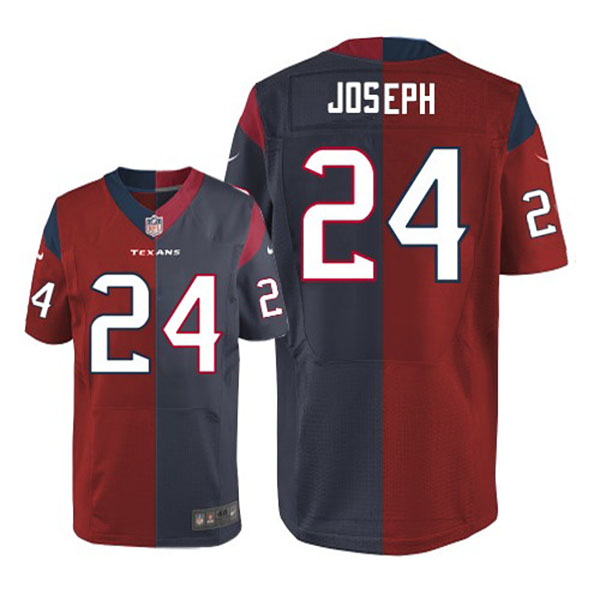 NFL Texans Men Johnathan Joseph Elite Two Tone Team Alternate Jersey