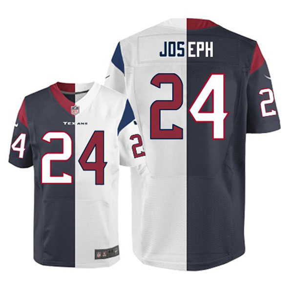 NFL Texans Men Johnathan Joseph Elite Two Tone Team Road Jersey