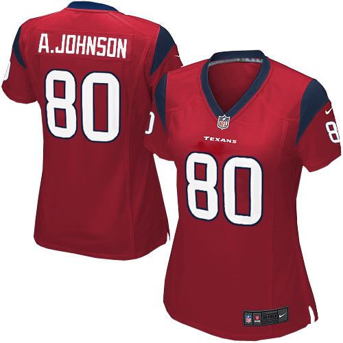 NFL Texans Women Andre Johnson Limited Red Jersey