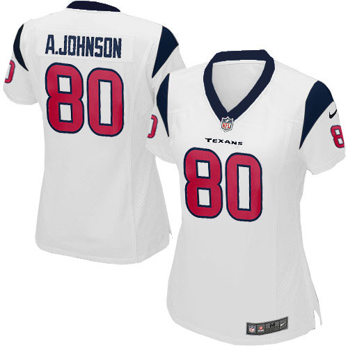 NFL Texans Women Andre Johnson Limited White Jersey