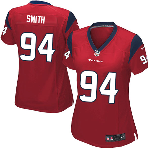 NFL Texans Women Antonio Smith Limited Red Jersey