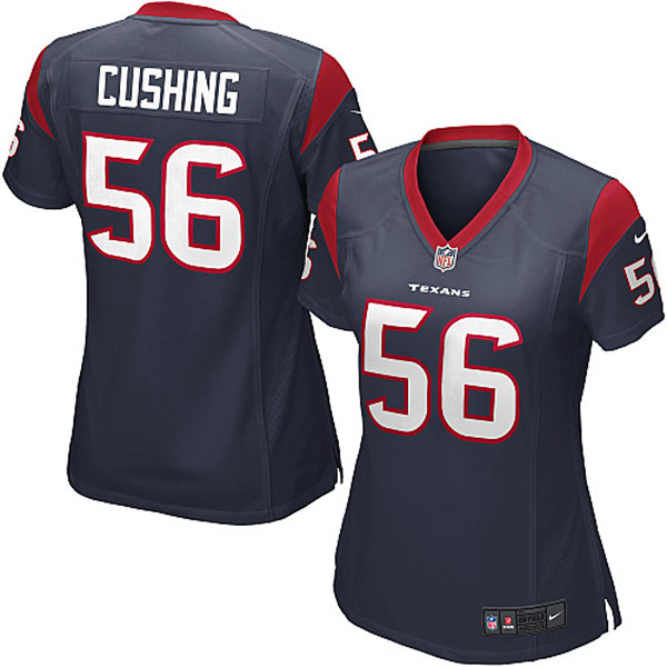 NFL Texans Women Brian Cushing Game Blue Jersey