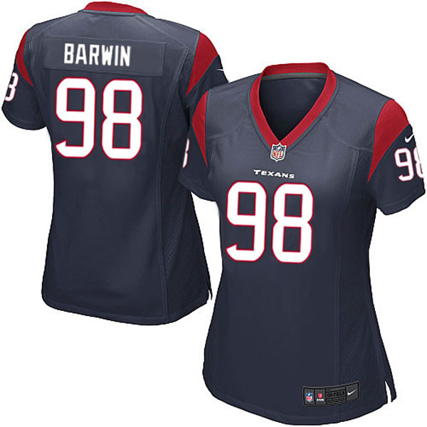 NFL Texans Women Connor Barwin Elite Blue Jersey