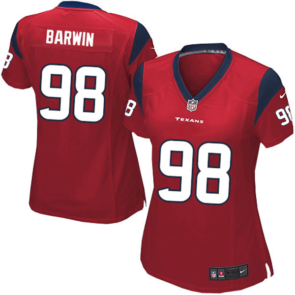 NFL Texans Women Connor Barwin Elite Red Jersey