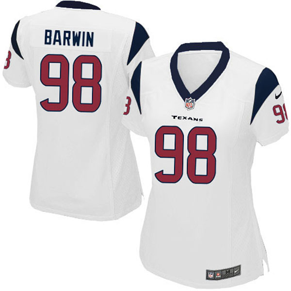 NFL Texans Women Connor Barwin Elite White Jersey