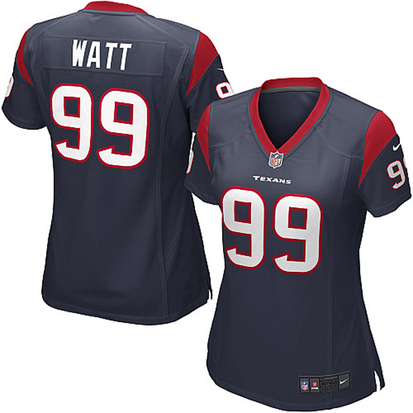 NFL Texans Women J.J. Watt Elite Blue Jersey