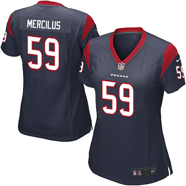 NFL Texans Women Whitney Mercilus Elite Blue Jersey