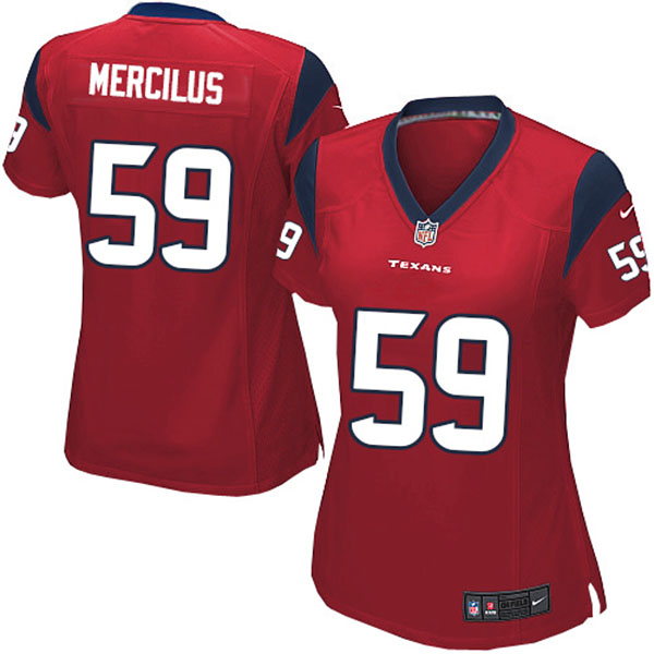 NFL Texans Women Whitney Mercilus Elite Red Jersey