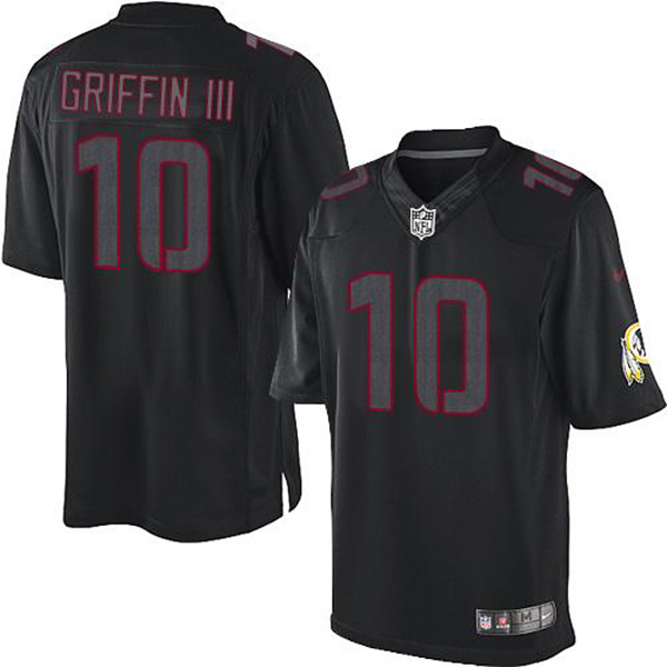 NFL Washington Redskins Men Robert Griffin III Limited Black Impact Jersey