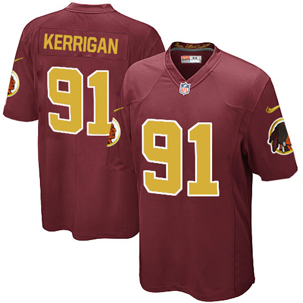 NFL Washington Redskins Men Ryan Kerrigan Game Red Gold Jersey