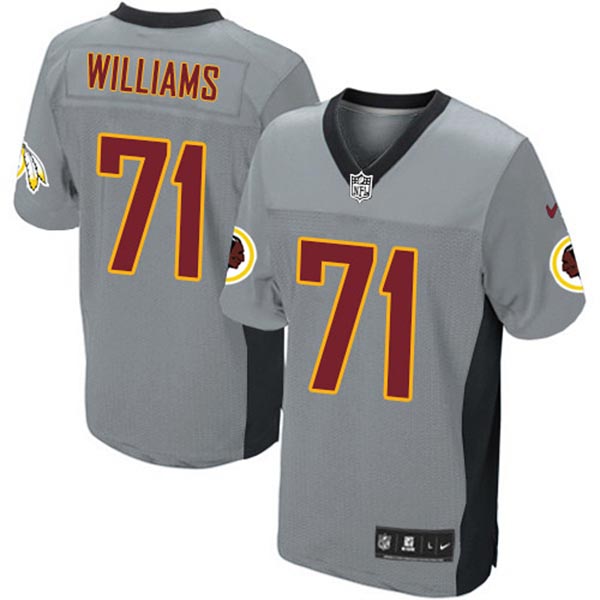 NFL Washington Redskins Men Trent Williams Game Grey Shadow Jersey