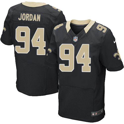 New Orleans Saints Men Cameron Jordan Black Elite NFL Jersey