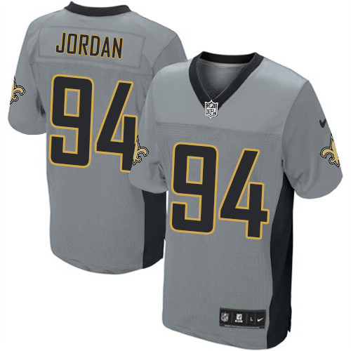 New Orleans Saints Men Cameron Jordan Grey Elite Shadow Jersey